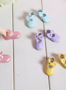 ICY DBS小布娃娃鞋子OB24丽佳怪高蝴蝶结日字扣鞋子小布娃鞋