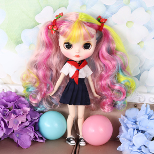 ICY DBS小布娃娃手绘妆改娃改妆成品开全眼睫毛睡眼眼片关节体