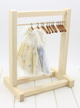 ICY DBS小布娃娃 挂衣架OB24丽佳 az娃娃衣服木质衣架衣柜