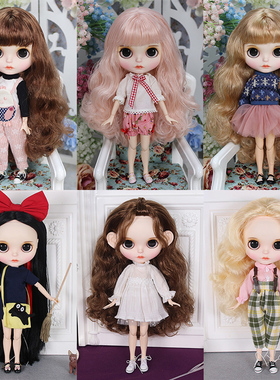 ICY DBS小布娃娃改娃改妆成品手绘磨砂关节体BJD裸娃礼盒套装