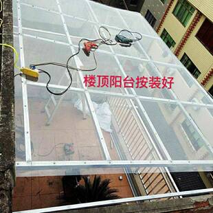 全透明阳光板塑料板遮阳棚阳光房阳台挡雨板pc耐力板采光板大棚用