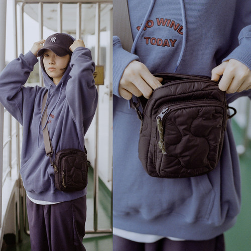 todaynowind轻质绗缝斜挎小包