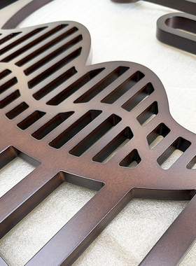 客厅屏风隔断镂空雕花板新中式实木烤漆花格背景墙木格栅吊顶花板