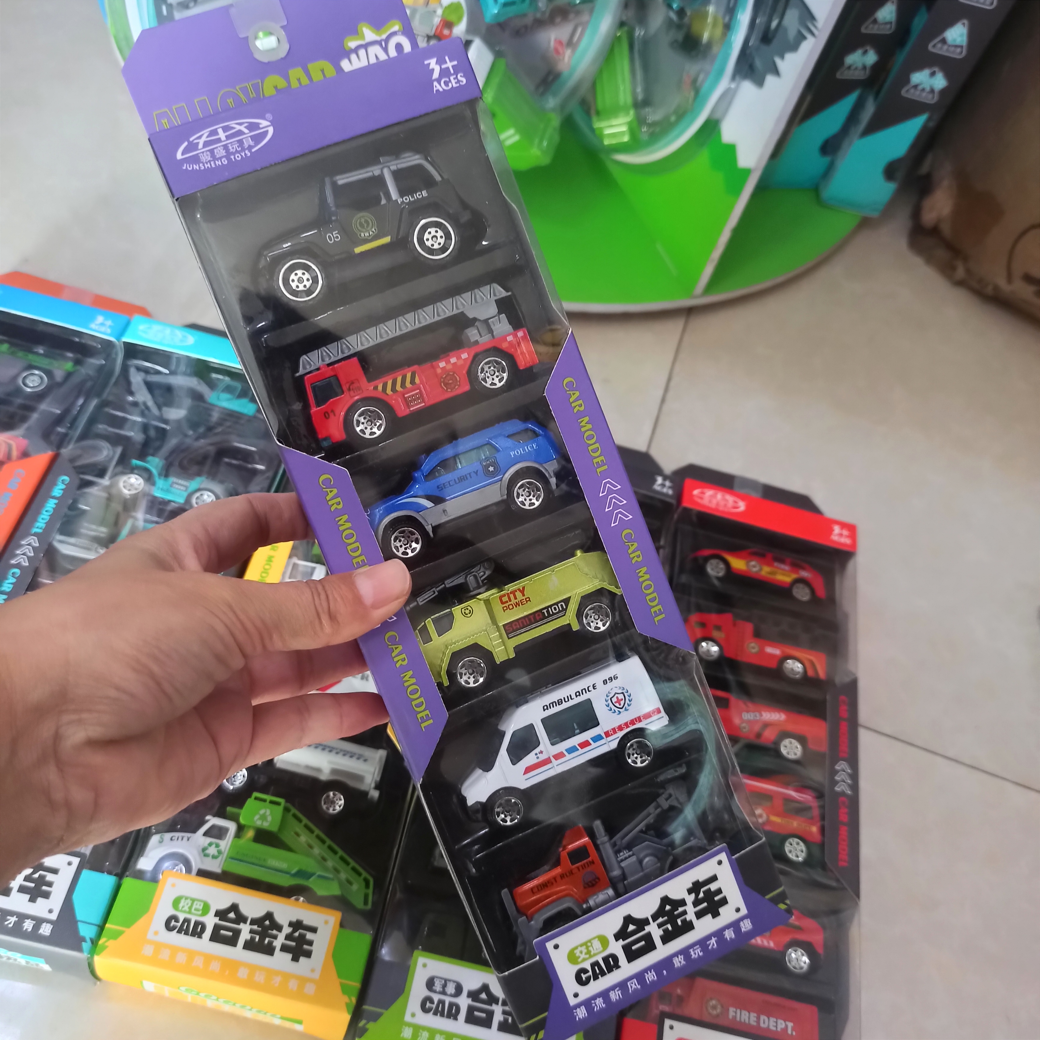 合金迷你小汽车模型工程车玩具