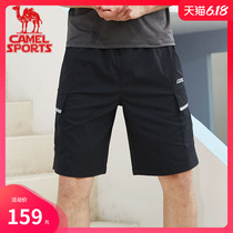 骆驼运动裤2020夏季新款宽松潮流薄款五分裤子休闲裤工装短裤男