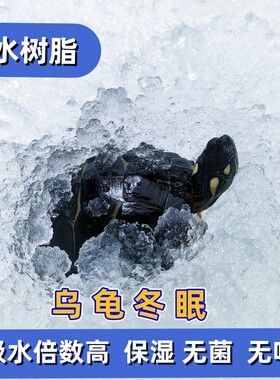 静宝家的小乌龟冬眠高分子吸水树脂垫材保水剂保温保湿过冬保暖用