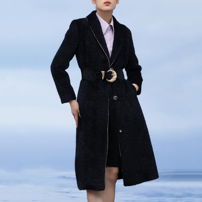 idole奕多高级感长款大衣外套