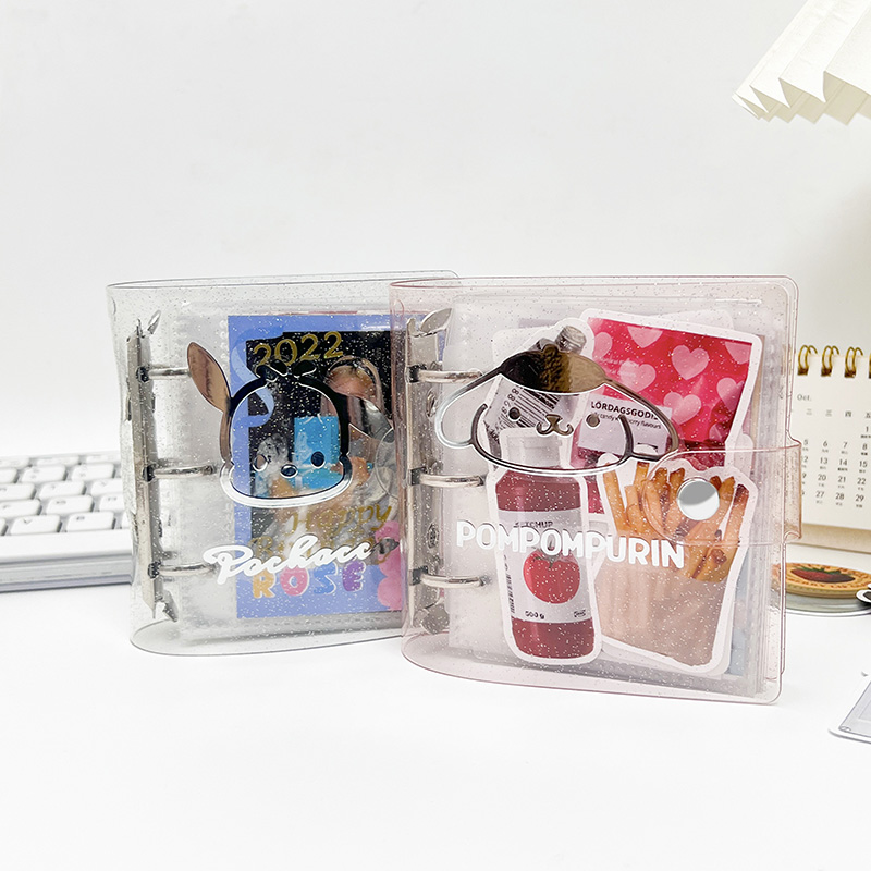 小而美pvc小三孔手账本外壳迷你