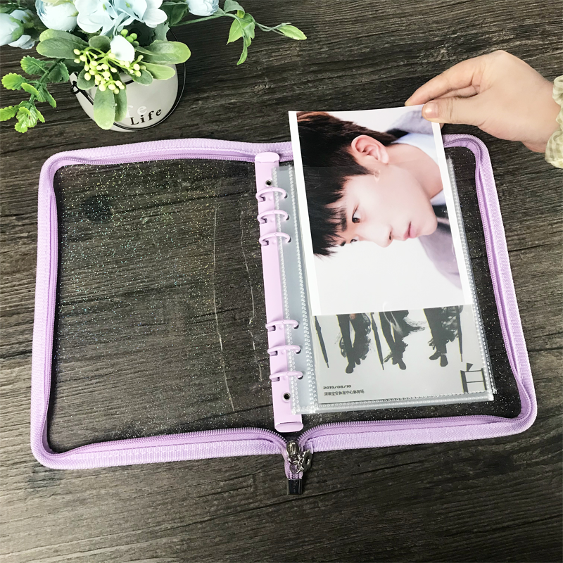 透明内页袋分割相片收纳册手账
