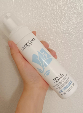 lancome兰蔻洁面慕斯泡沫洁面摩丝深层清洁毛孔白莲花洗面奶200ml