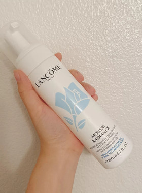 lancome兰蔻洁面慕斯泡沫洁面摩丝深层清洁毛孔白莲花洗面奶200ml