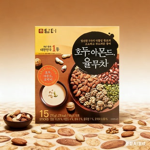 韩国进口丹特八宝茶225g坚果谷物养生茶即冲即饮15袋红枣核桃冲饮