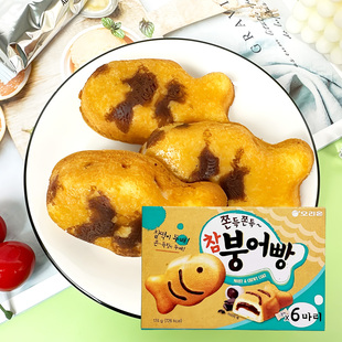 韩国进口零食好丽友打糕鱼红豆夹心糕点零食174g零食小吃休闲食品