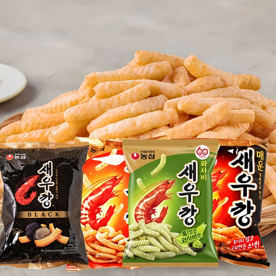 韩国进口零食农心虾条原味90g