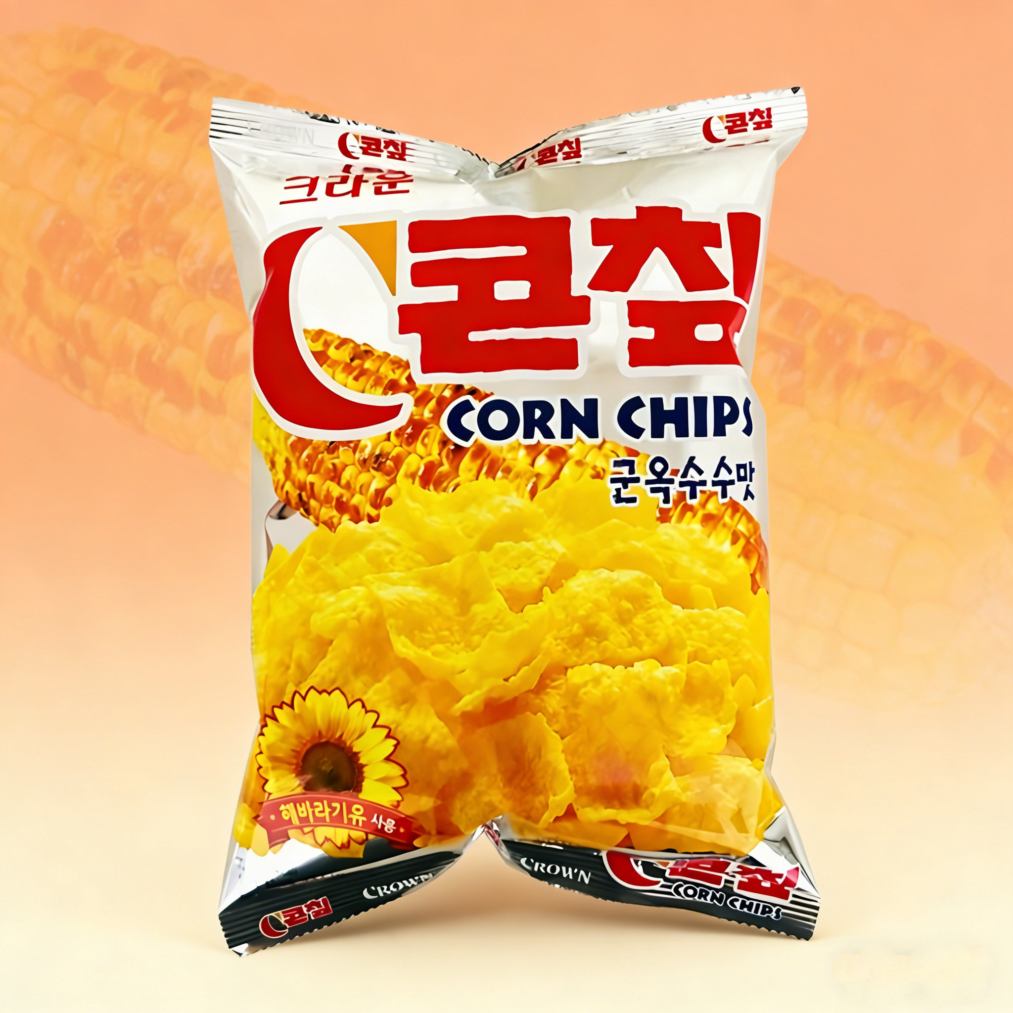 韩国进口零食克丽安玉米片70g袋装香甜酥脆膨化零食小吃 休闲食品