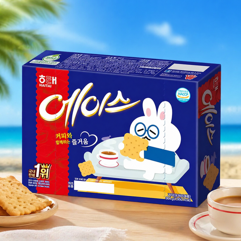 韩国进口食品 海太ACE奶酪咸饼干代餐办公室休闲零食364g