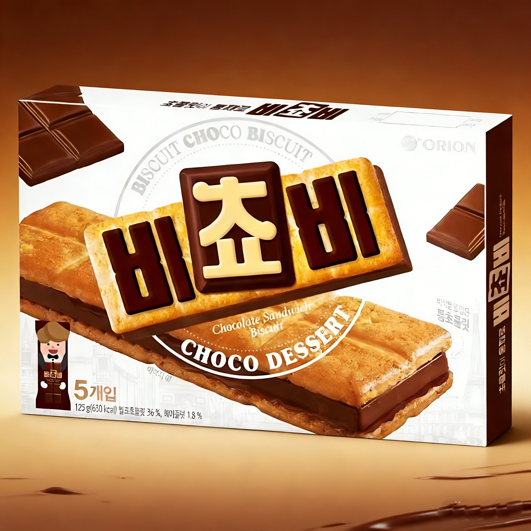 韩国零食好丽友巧克力夹心饼干