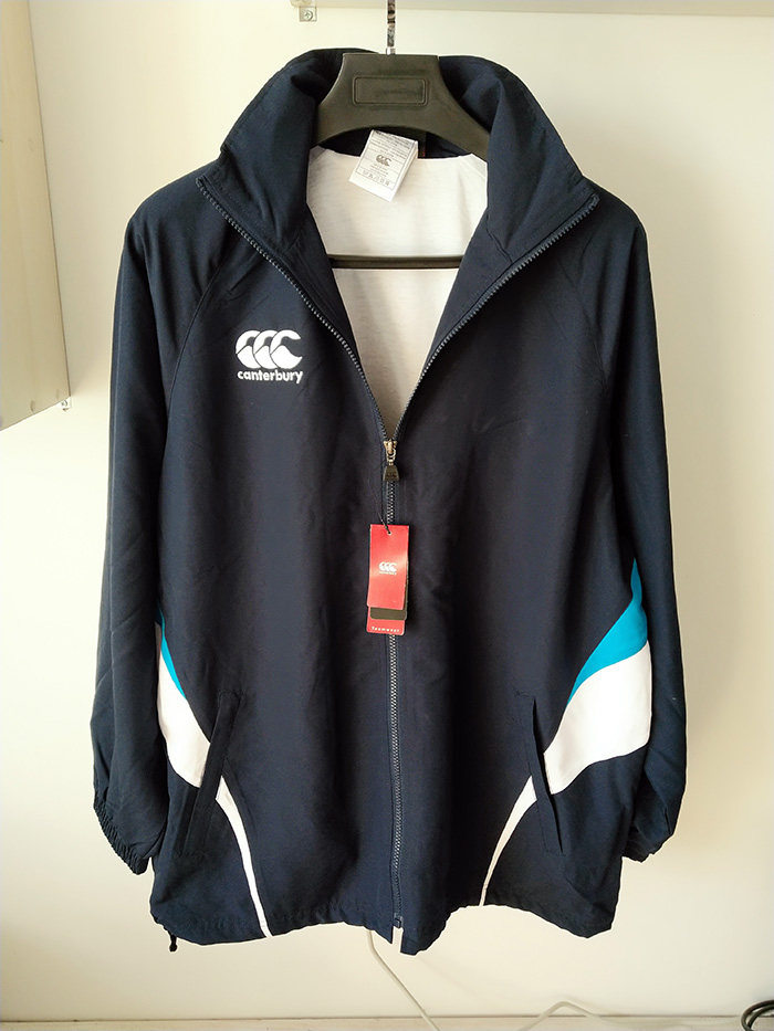 男女式春秋装拉链衫梭织运动休闲夹克防水宽松外套橄榄球服rugby