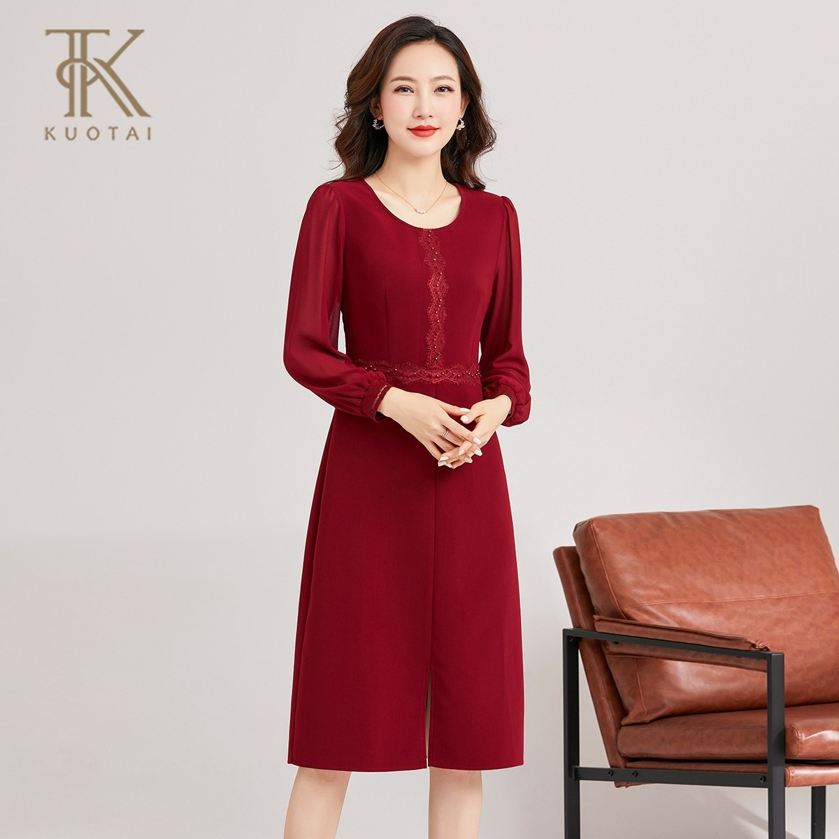 阔太2024秋装新款高贵遮肚大码连衣裙女洋气妈妈婚宴礼服喜婆婆装,女装/女士精品,连衣裙,淘宝优惠券,粉丝福利购,淘宝优惠卷