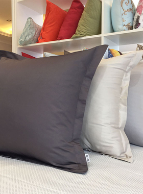 100支纯棉简约抱枕套65x65x60不含芯50床头靠垫大号靠背方枕定做