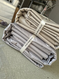 100%纯棉清仓四件套布料清仓60支加厚可定制出口尺寸床单床笠被套