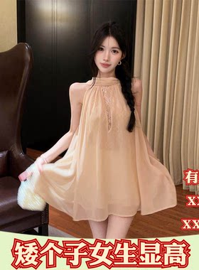 155cm夏季矮个子小个子XXXS女装150蕾丝拼接无袖飘带衬衫打底衫女