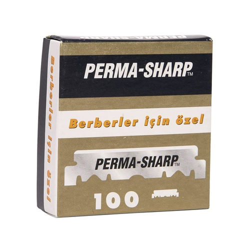 俄罗斯perma sharp刀片马杀鸡单刃刀片修面眉锋利替换刀片100片装
