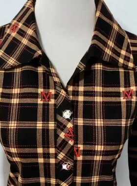 春秋款格子衬衫中年妈妈上衣百搭薄款外穿双侧口袋大码开衫女衬衣