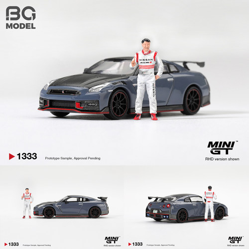MINIGT#1333 1:64日产GT-R R35 Nismo松田次生合金汽车模型