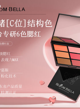 儿童舞台妆腮红盘细闪表演出专用