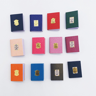 娃屋迷你学习用品bjd微缩笔记本ob11袖珍彩色小书日记本仿真文具