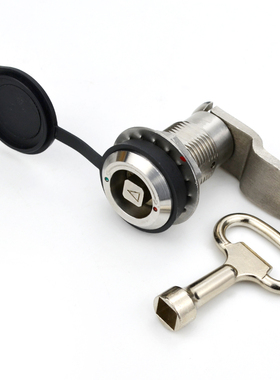 304不锈钢伸缩锁紧旋转圆柱锁MS816-4B加长转舌锁动火车地铁锁具