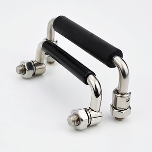 转动活动折叠拉手重型304不锈钢包胶门把手机箱拉环仪器提手LS506