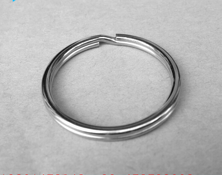 316不锈钢钥匙扣钥匙圈钥匙环双层礼品环车钥匙扣光圈批13mm-35mm