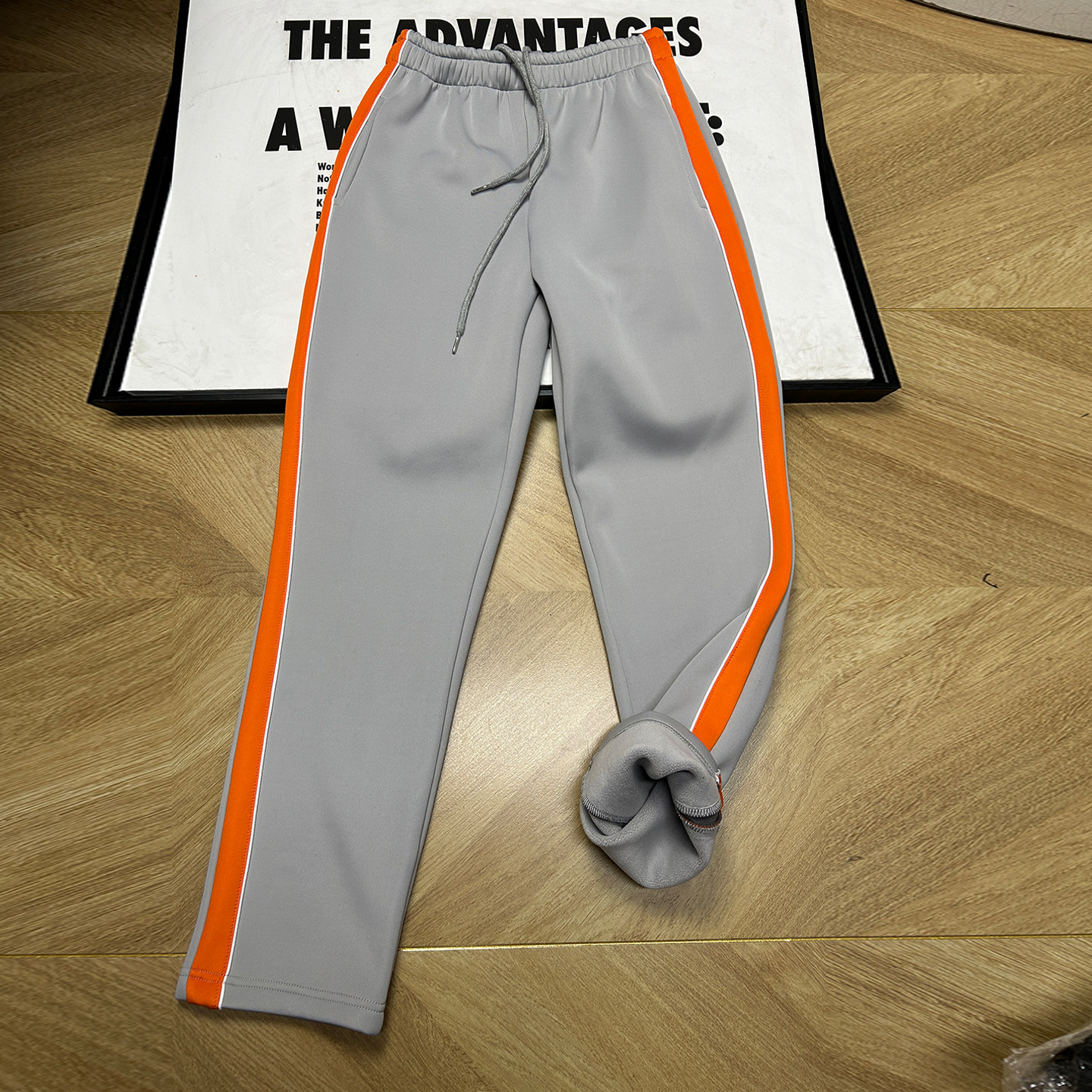 学生校服裤子橙色宽边一道杠男女高初中小学生浅灰色加绒直筒长裤,运动服/休闲服装,运动长裤,淘宝优惠券,粉丝福利购,淘宝优惠卷