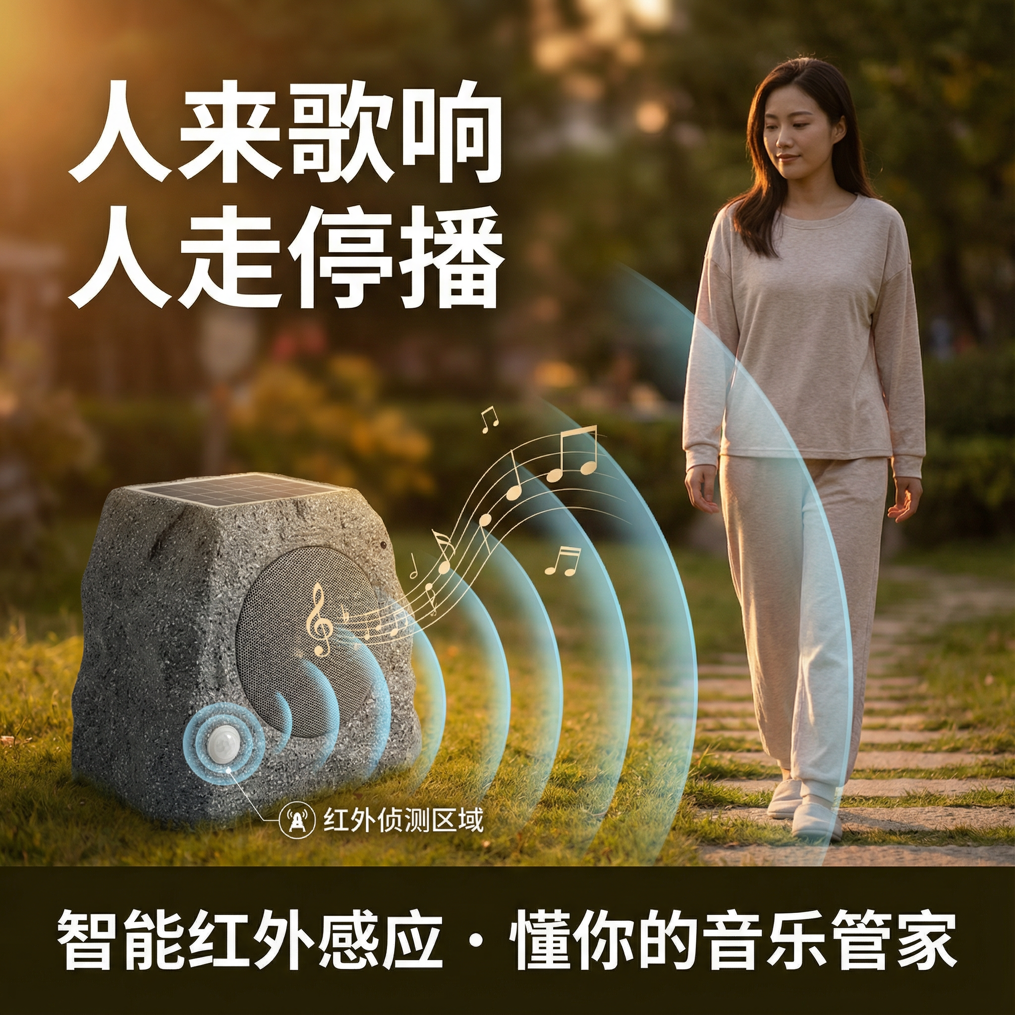 太阳能充电蓝牙音箱无线石头音响感应蓝牙插卡民宿别墅花园音箱,影音电器,无线/蓝牙音箱,淘宝优惠券,粉丝福利购,淘宝优惠卷