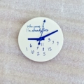 White face, blue needle, no calendar