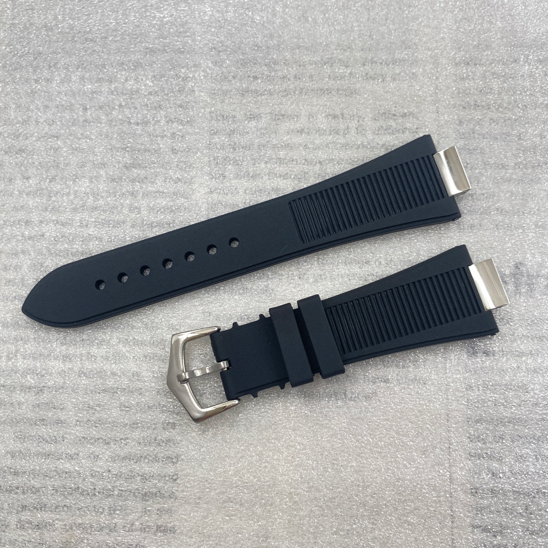 thumbnail for Nautilus rubber strap head type PP tape head grain watch strap head bead silicone belt modified rubber strap