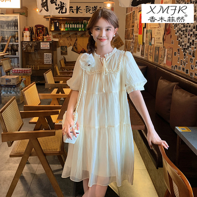 香木菲然法式连衣裙仙女气娃娃裙