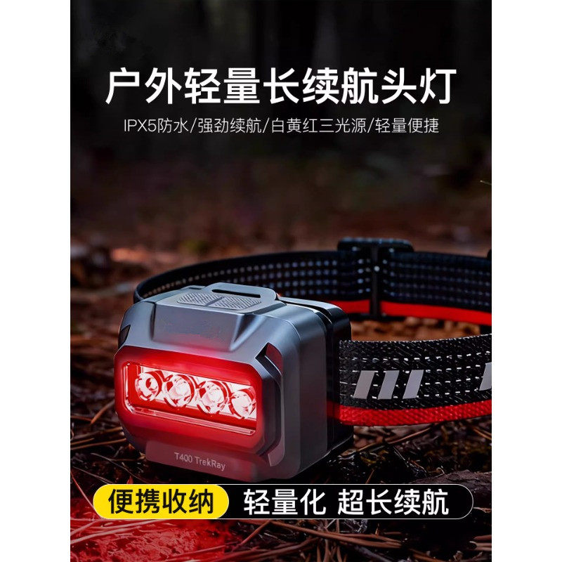 黑豹森户外头灯登山夜钓鱼专用头戴式超长续航野外强光防水照明灯