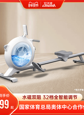 立久佳H500暴汗白鲸超燃脂智能水磁双阻划船机家用室内运动