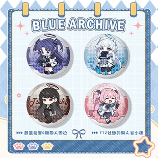 【社团TTZ】蔚蓝档案研讨会周边优香诺亚小雪莉音吧唧立牌挂件