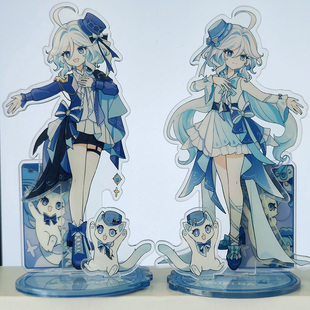 【社团TTZ】原神小不点猫猫系列主题周边 芙宁娜甘雨神里绫华立牌