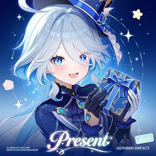 【原神FES同人通贩】原神礼物系列周边芙宁娜周边吧唧拍立得挂件