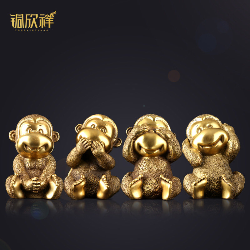 Pure copper Decoration Home Decor a living room a decoration Zodiac Monkey Crafts ornamentsin the Home accessories , Decoration  category - from Buy2taobao.com to provide professional Taobao agent buy service