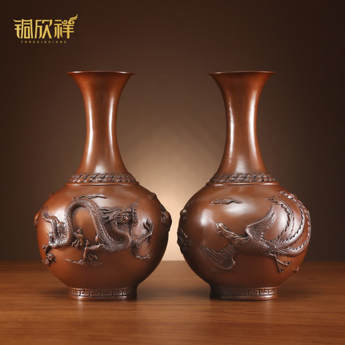 龙凤铜花瓶素材模板 龙凤铜花瓶图片下载 小麦优选