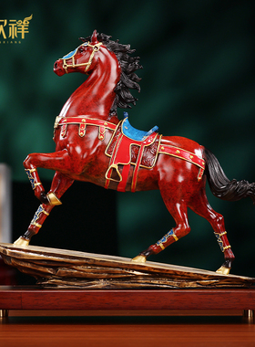 铜新乡，彩色铜马成功饰品，一马为首，铜马工艺品，乔迁及开业商