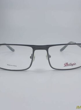 外贸时尚个性半框金属眼镜架商务男士独特近视眼镜框枪灰色B505
