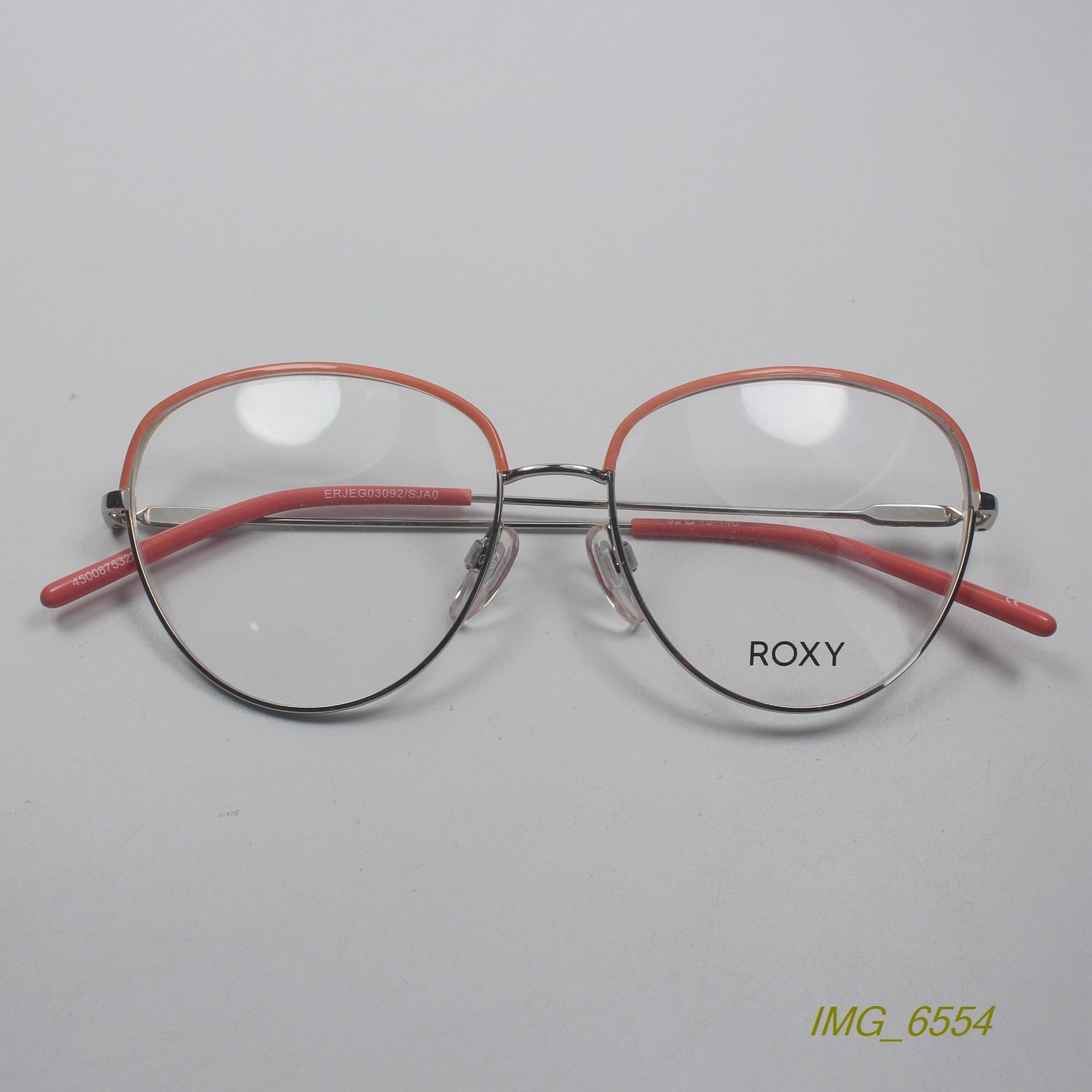 潮猫眼款外贸超轻金属近视眼镜框时尚女士个性眼镜架桔/银色3092