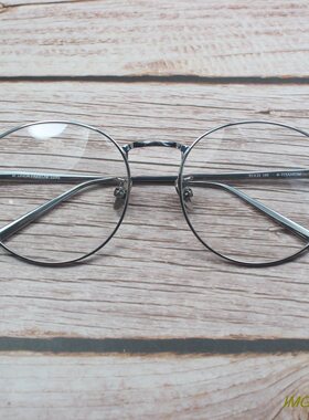 高品质潮款纯钛全框金属近视眼镜框光学架超轻男女银色GB1026